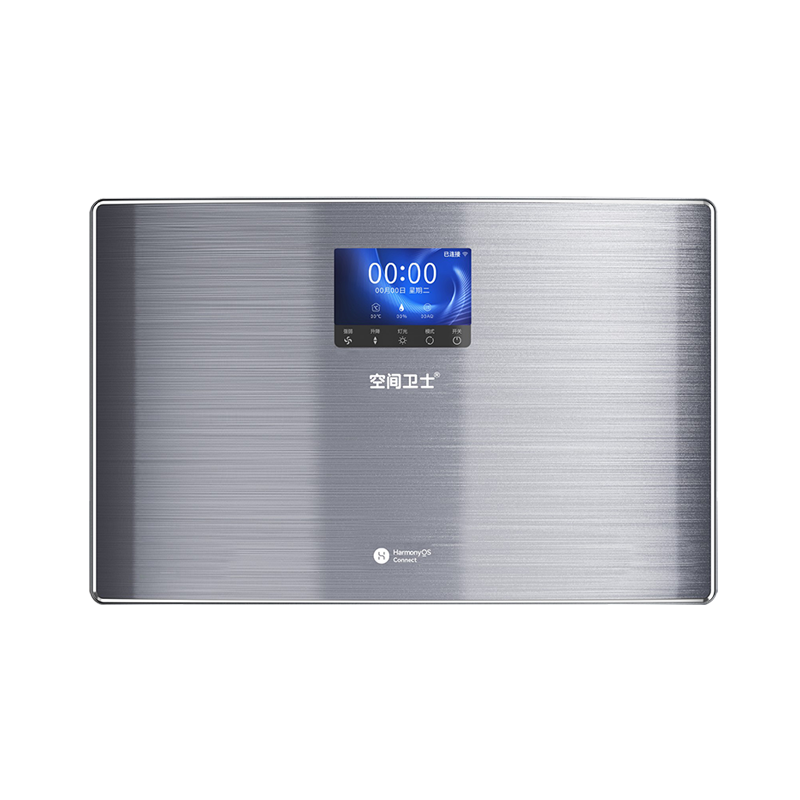 Air cleaning machine panel